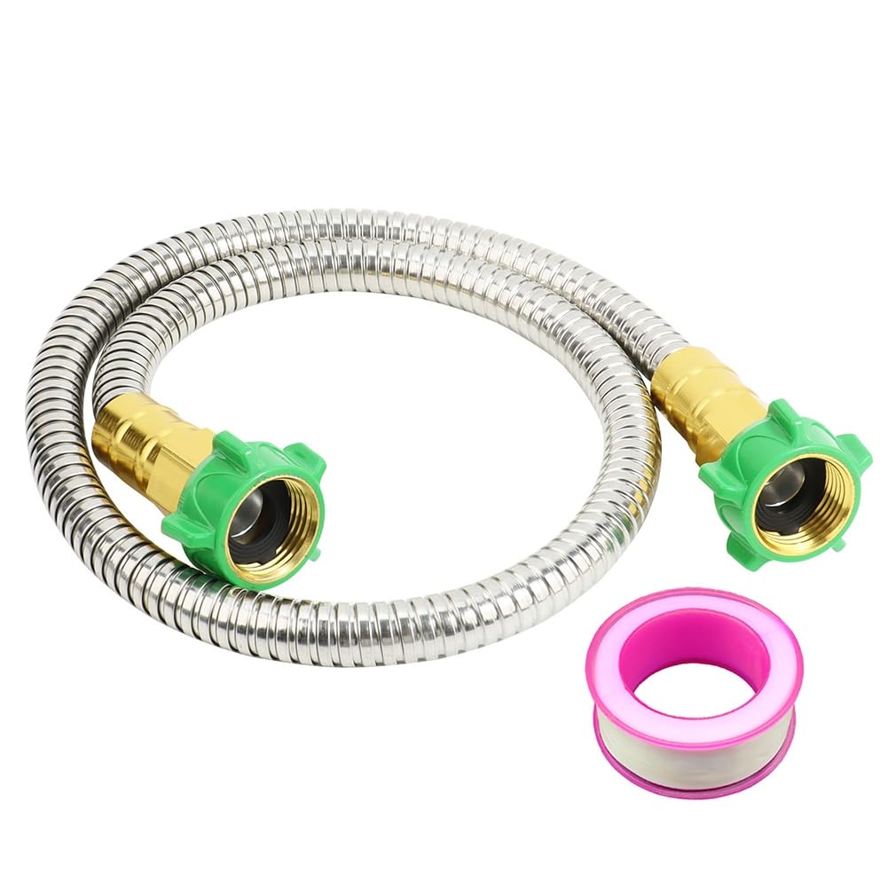 Xnuiasqe Women's As Shown Short Garden Hose To Connector 3Ft Metal Leakproof Hose For Hose Reel