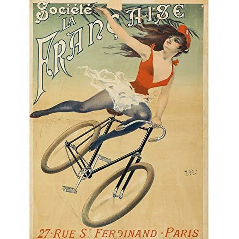 Pal Francaise Marianne Bicycle Cycles Bike Vintage Advert Unframed Wall Art Print Poster Home Decor Premium