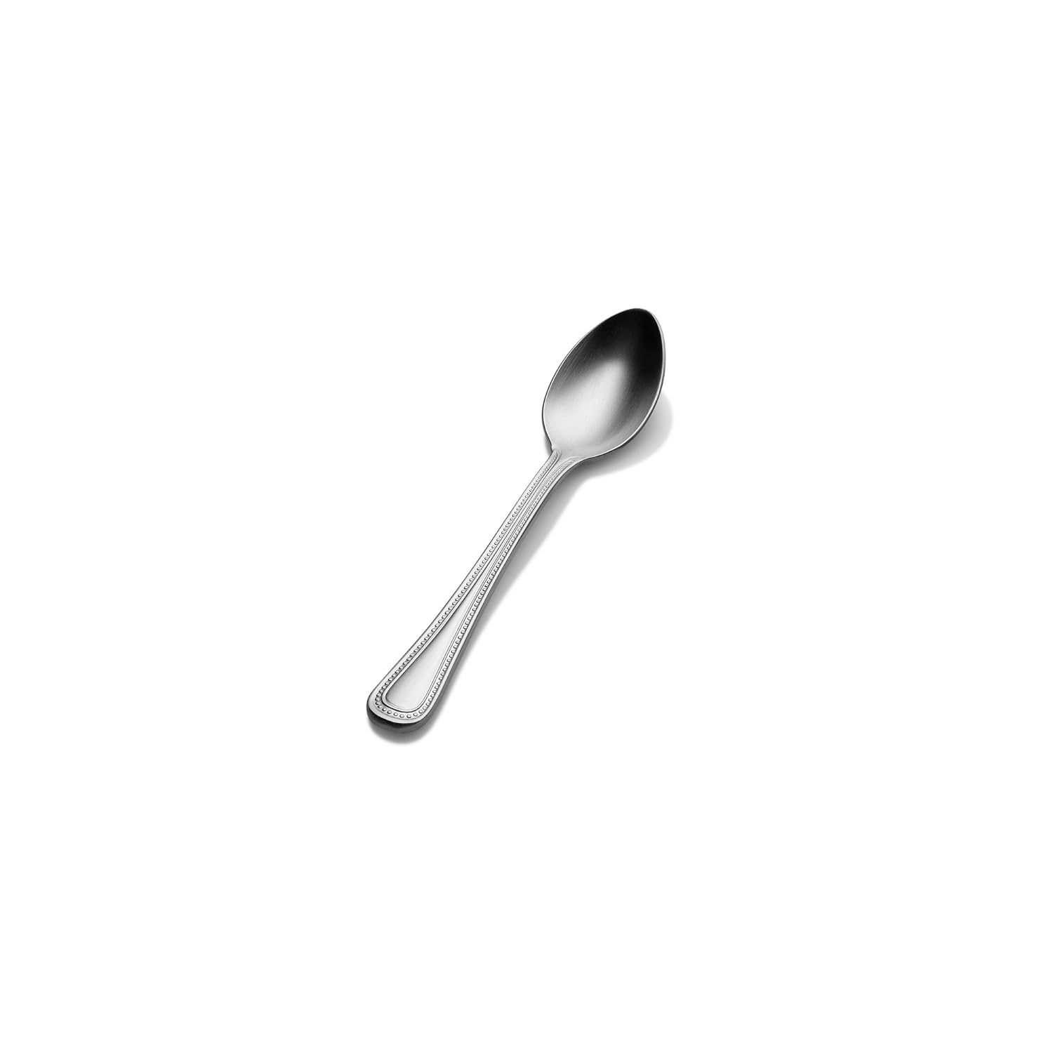 Bon Chef SBS3316 Bonsteel Sombrero Brush Finish Demitasse Spoon, 4-11/16" Length (Pack of 12)