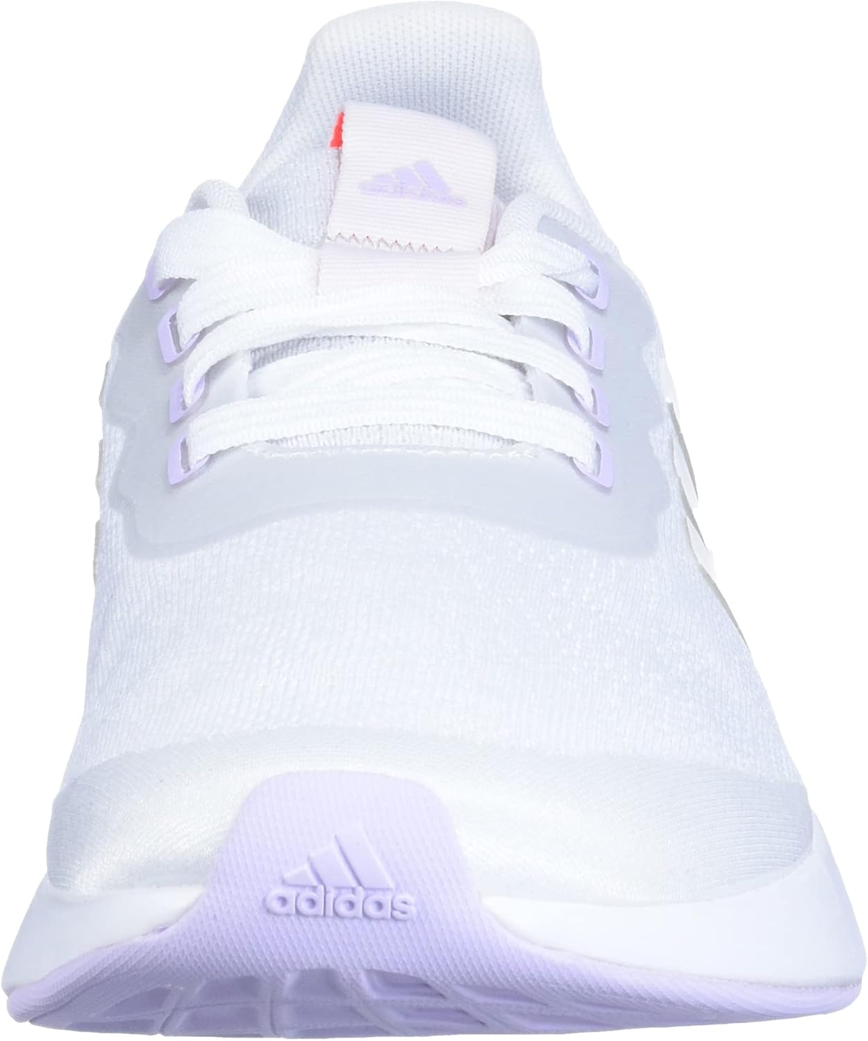 adidas Women's QT Racer Sport Running Shoe, White/Purple Tint/Solar Red, 9.5 M US