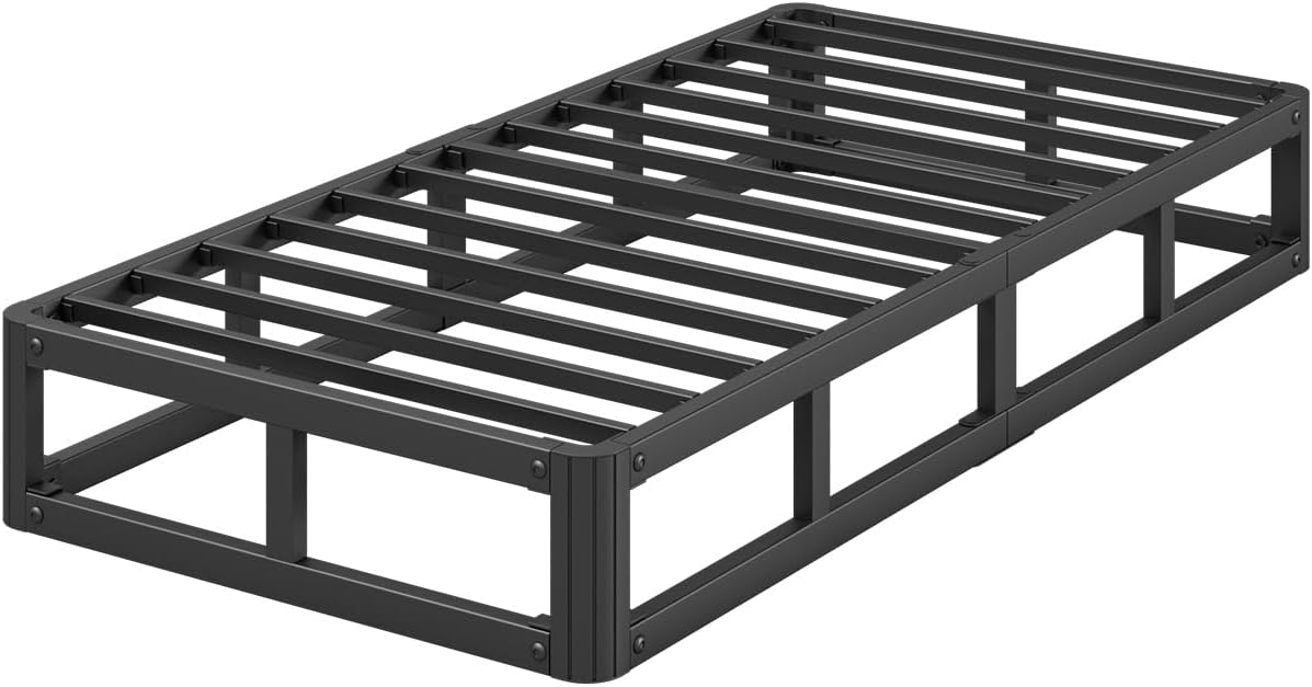 7 Inch High Metal Twin XL Bed Frames, Heavy Duty Twin XL Bed Frame No Box Spring Needed, Easy Assembly, Noise Free, Sturdy, Low Profile