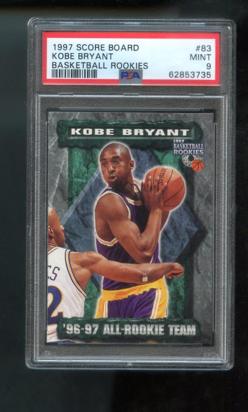 1997-98 Score Board Rookies #83 Kobe Bryant PSA 9 Graded Basketball Card NBA 97-98 Los Angeles Lakers 1997-1998 ScoreBoard