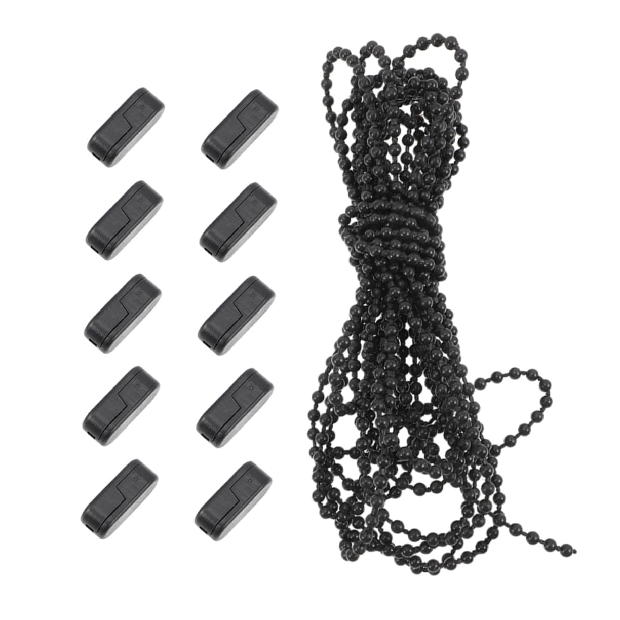 Cabilock 5m Beaded Chain Cord for Blinds Blind Beaded Ball Cord Buckle Fixing for Roller Blinds Roman Shades Vertical Blinds Elegant Home Accessory