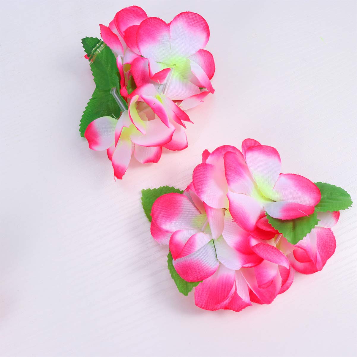 Ciieeo Hawaiian Garland Necklace Thickened Floral Leis for Beach Party Hula Dance Hawaiian Floral Necklace Garland - Image 3