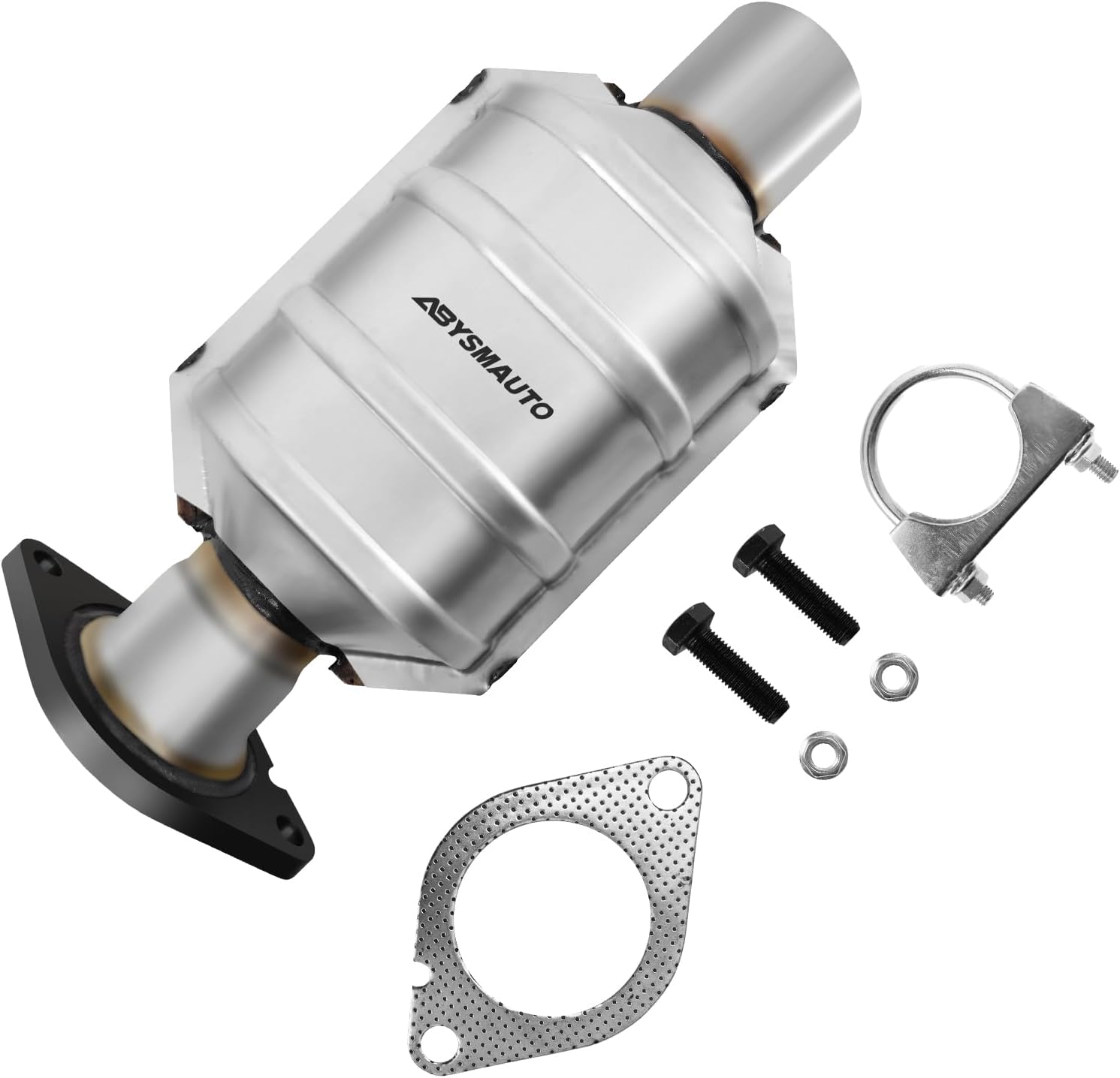 Rear Catalytic Converter Compatible with Chevrolet Malibu 2008-2012, Saturn Aura 2008-2009, Pontiac G6 2008-2010 2.4L l4 3.5L V6 3.6L V6 Catalytic Convertor Direct-fit(EPA Compliant)