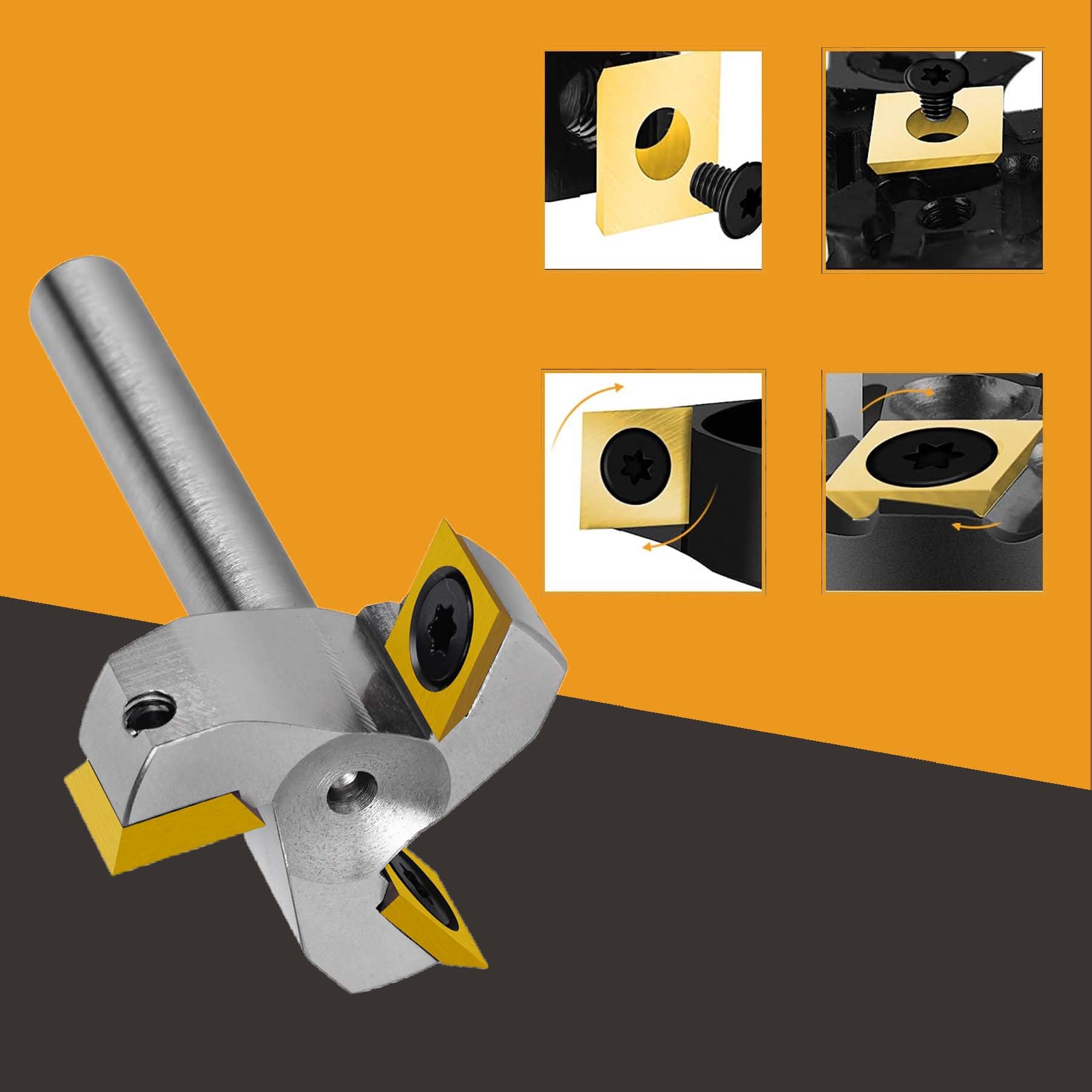 SpeTool Niklowany frez czołowy 8 mm trzpień 35 mm średnica płytki dwustronne 3 flety CNC frez czołowy do frezarki górnowrzecionowej z powłoką ATS frez spłaszczający frez do płyt obrotowych do frezów
