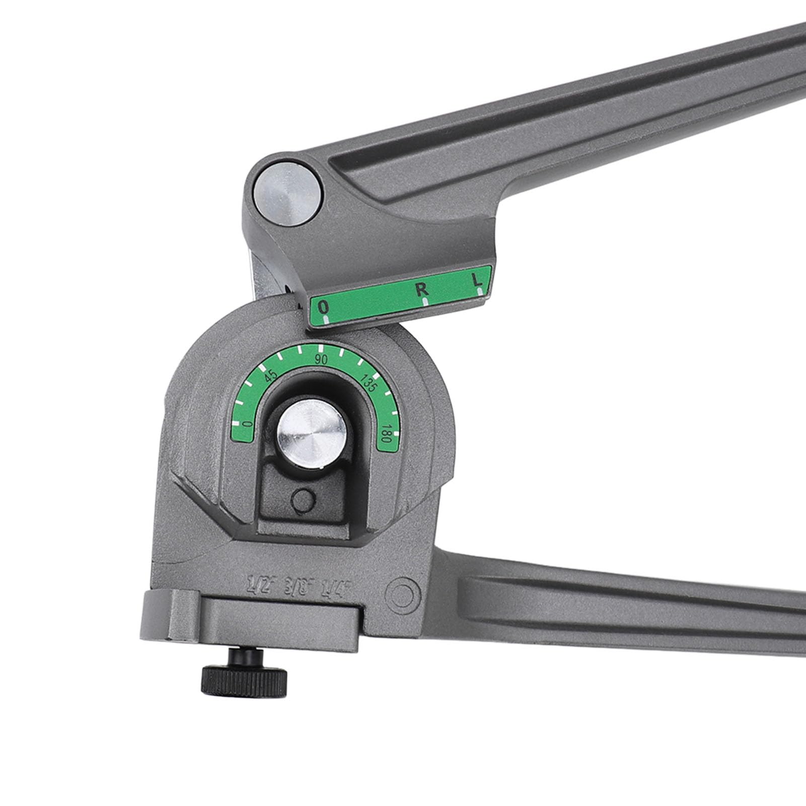 Pssopp Giętarka do Rur 3 w 1 1/4 3/8 1/2 Cala OD 180 Stopni Narzędzie do Gięcia Rur Miedzianych i Aluminiowych ze Stali z Ergonomicznym Uchwytem i Mechanizmem Szybkiego