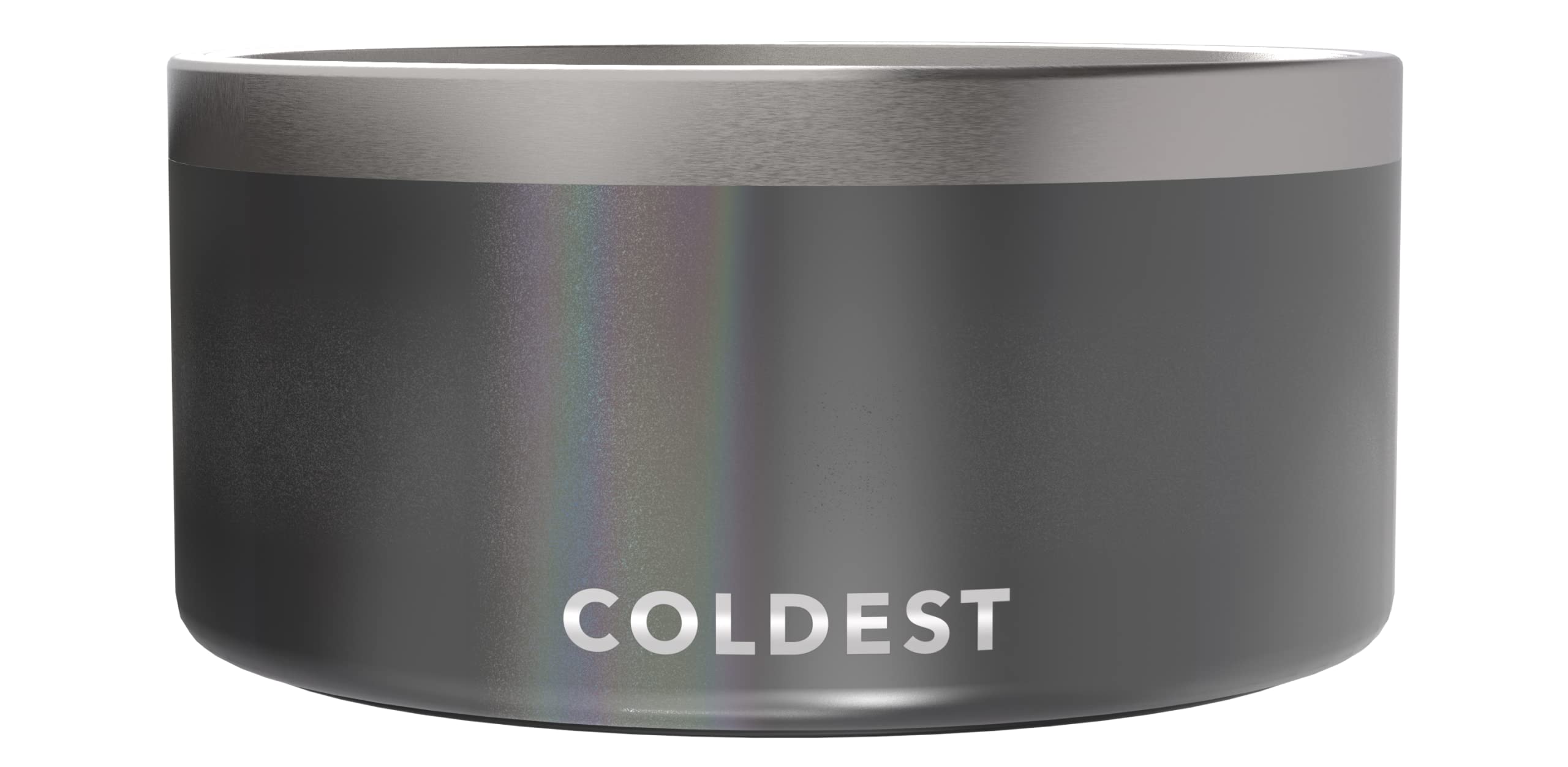 Coldest Dog Bowl - Anti Rust Metal, Non Slip, 3 Layers Insulated Stainless Steel Dog Bowls - Spill Proof & Heavy Duty - Water Bowl for Dogs, Cats & Pets, Dish Washer Safe (200 oz,Stardust Glitter)