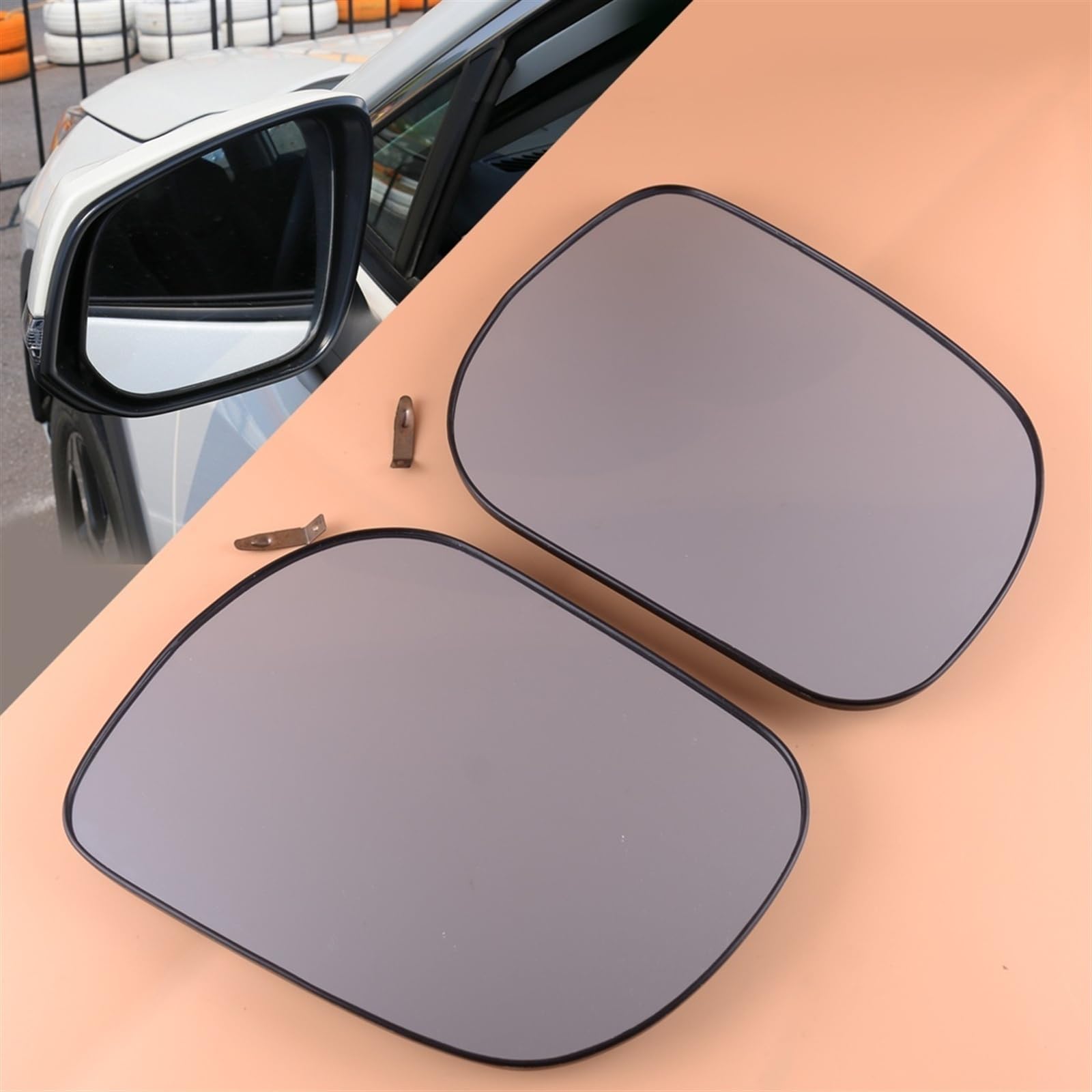 Compatible con Toyota RAV4 2006 2007 2008 2009 2010 2011 2012 Espejo Retrovisor De Repuesto para Puerta Delantera Izquierda Derecha Eléctrica Espejos para retrovisor