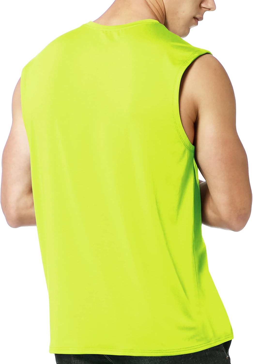 EZRUN Men's Sleeveless Shirt Quick Dry UPF 50+ Swim Beach Shirts Gym Workout Muscle Athletic Summer Tank Top Big and Tall - Image 4