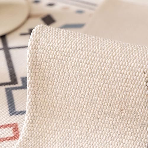 Miniatura 2 de vctops Funda de sofá de lino y algodón, con patrón geométrico bohemio, decoración tribal bohemia para niños, perros y mascotas, 1 piezano todo el