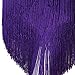GUSSROAY Women's Latin Salsa Dance Dress Modern Dance Performance Skirt Cha Cha Competition Costumes Ballroom Dancing Dresses,Purple,3XL