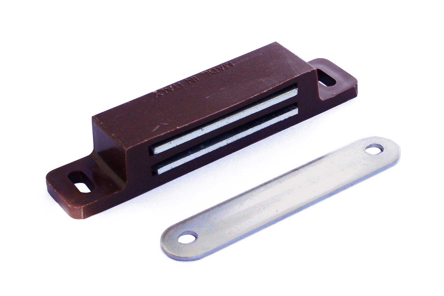 RS01034 - Cierres magnéticos para puertas y cajones (12 kg, 2 unidades), color marrón