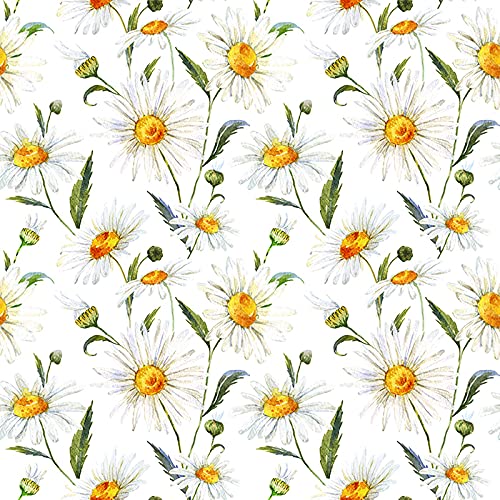 Papier peint camomille vintage intissé pour masquer imperfections - 3