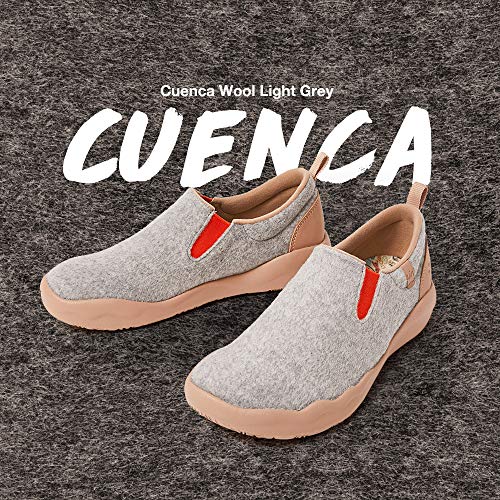 UIN Men's Walking Shoes Slip On Cow Suede Casual Lightweight Comfort Fashion Sneaker Cuenca2