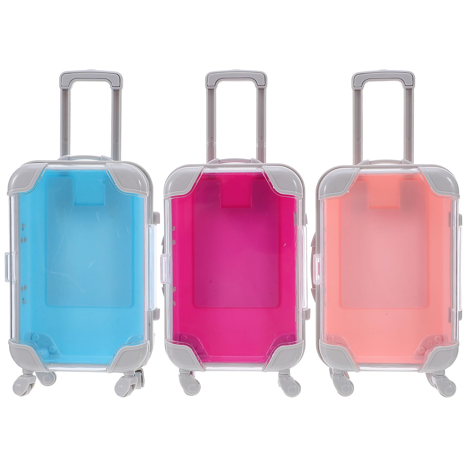 Levemolo 3stücke Pack Mini-koffer-schmuckschatullen aus Kunststoff Kleine Reise-organizer-boxen als Gastgeschenkboxen Schmuckhalter für Hochzeiten Geburtstage und Feiertage