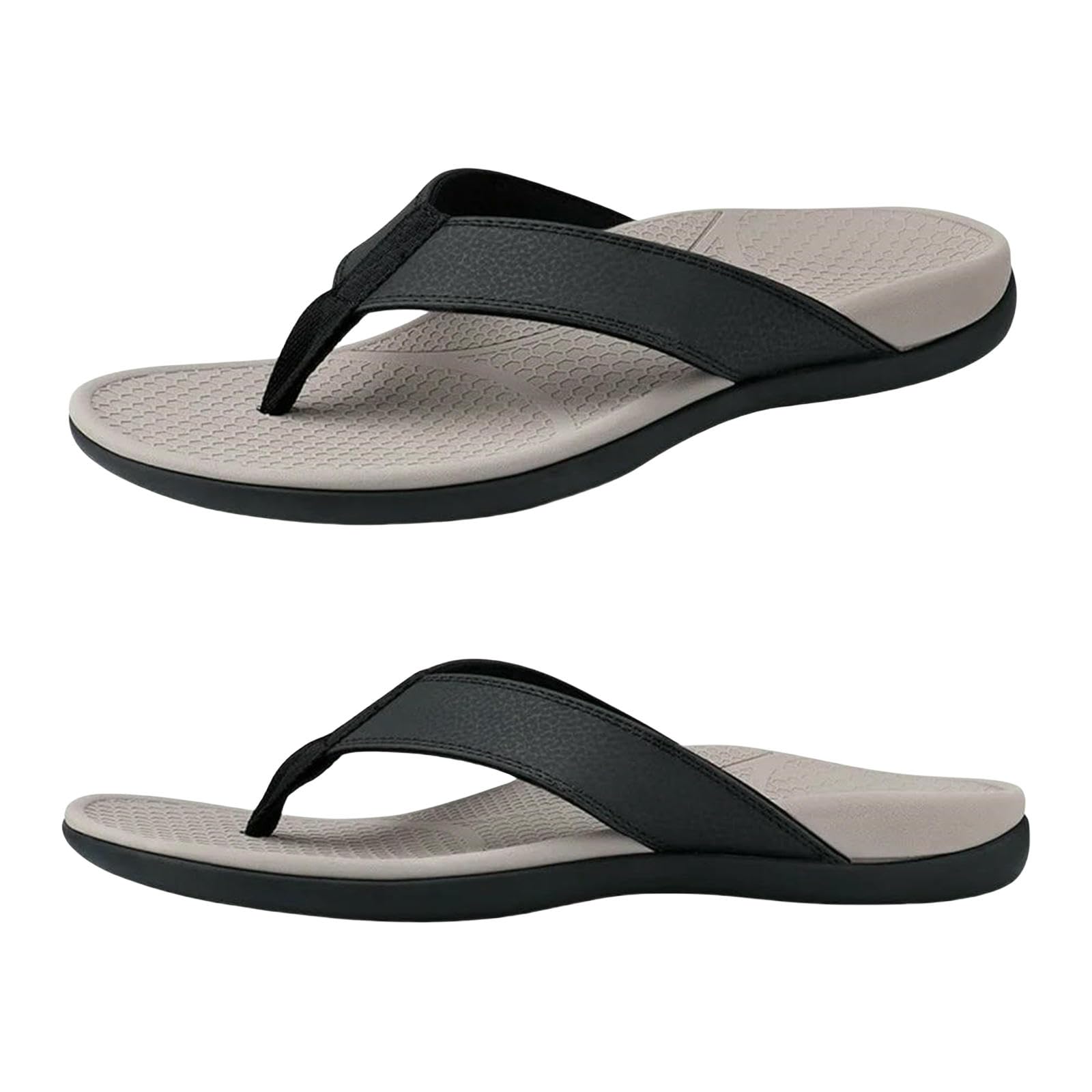 Chanclas Sandalias Cómodas No De Playa para El Alivio del Estrés Y Pie-gris-44