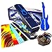 Pick-a-Palooza DIY Guitar Pick Punch - The Premium Guitar Pick Maker and a Leather Key Chain Pick Holder - Gift Pack - Blue