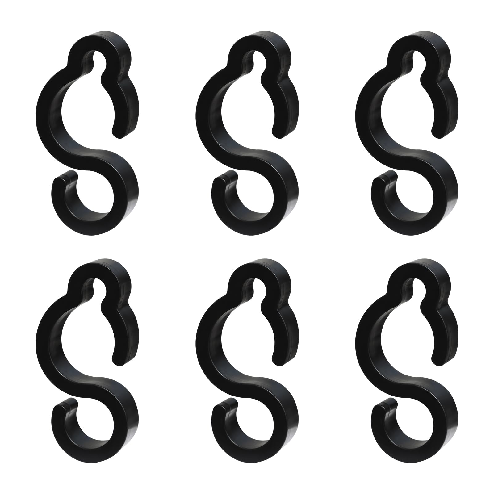 6 Pcs Electrical Marine Shore Power Cable Clips, S Style Dock Electrical Marine Holders, Hold A Standard 30 Amp/10 Gauge Marine Power Cord in, Fits 1"