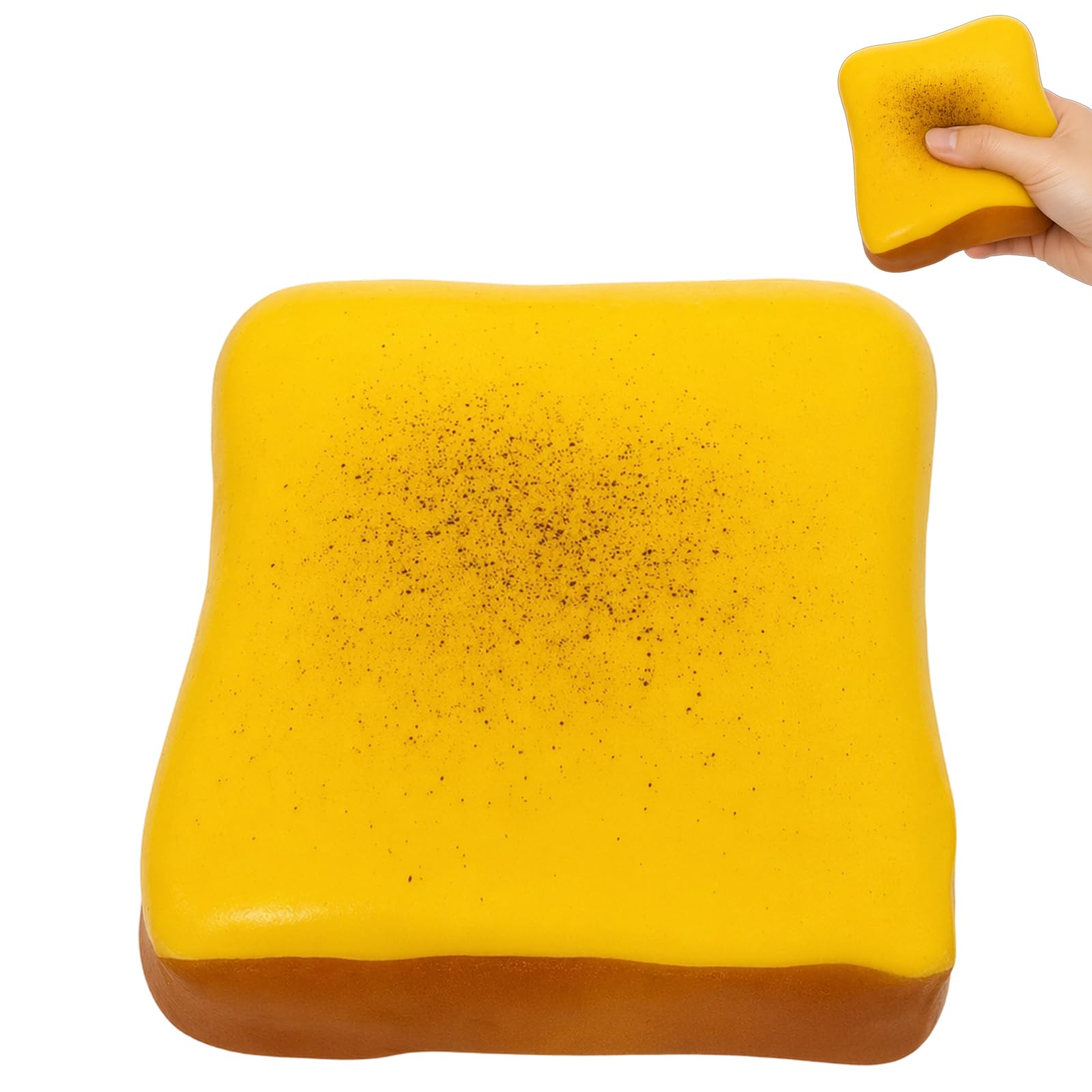 Toast Squishy, Soft Bread Squishy, Stress-Relief Squishy Toast, Slow Rebound Slow Rising Squishies Fidget Squeeze Toy for Adults Office Stress Relief