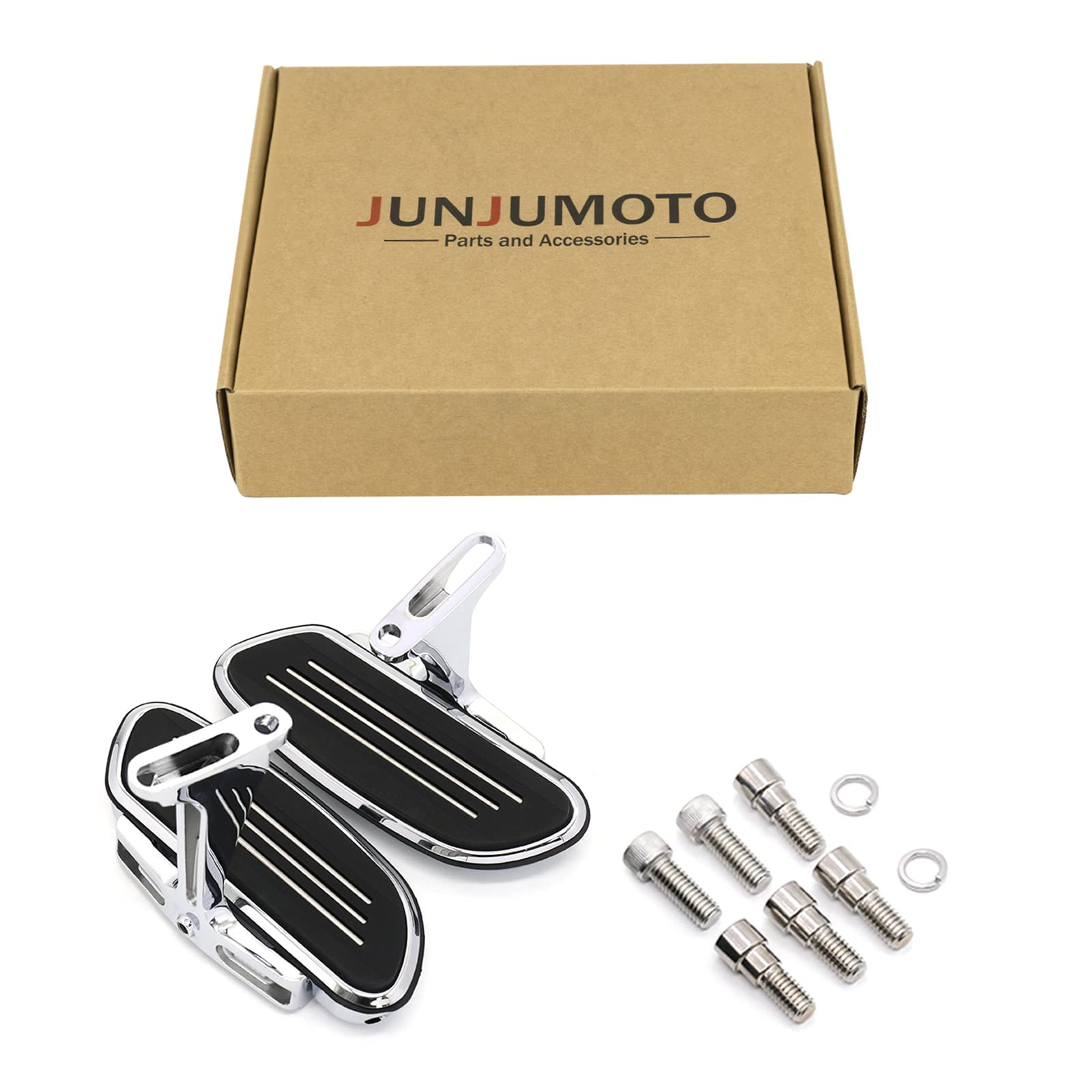 Amazon | オートバイ 乗客 フロアボード 流線 フットボード