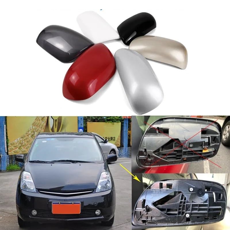 Cubierta de espejo retrovisor resistente a impactos para Prius 2