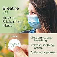 Vista 3 de Gya Labs Breathe Aroma Patch - Calcomanías de máscara perfumada de aceite esencial para máscaras faciales y almohadas, impregnadas con aceites