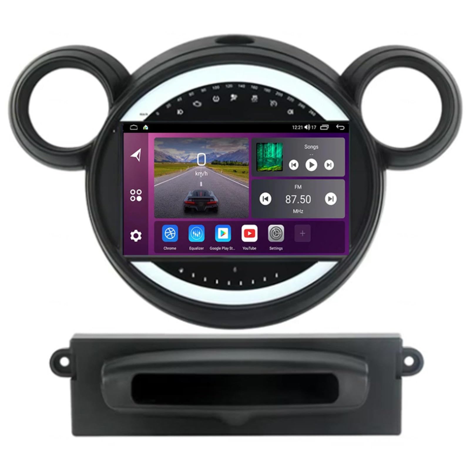Android 16 Odtwarzacz Samochodowy Radio 9-calowy Ekran Dotykowy Multimedia Dla BMW Mini Cooper 2011-2013, Nawigacja Gps Obsługa Bluetooth 4g Wi-fi, Kamera Cofania Mirror Link,M109