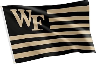 Wake Forest University WFU Flag - 3 x 5 Feet Demon Deacons Banner, Indoor/Outdoor Durable Fabric, 100% Polyester Design (Style Nation)