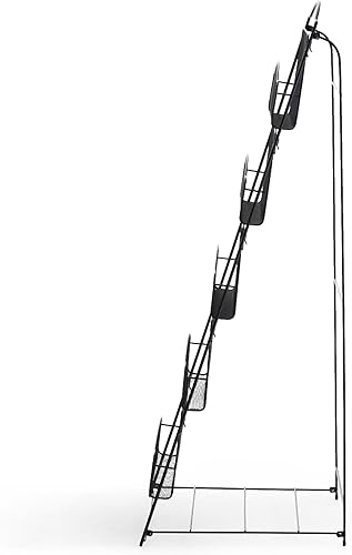 Vista 2 de Safco Products, 6460BL, revistero de tres charolas, color: negro., Negro