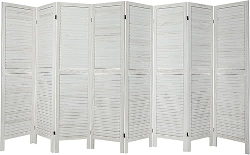 Miniatura 1 de Divisor de habitación de 6 paneles totalmente ensamblado separadores de habitación de madera de 56 pies y pantallas plegables de privacidad