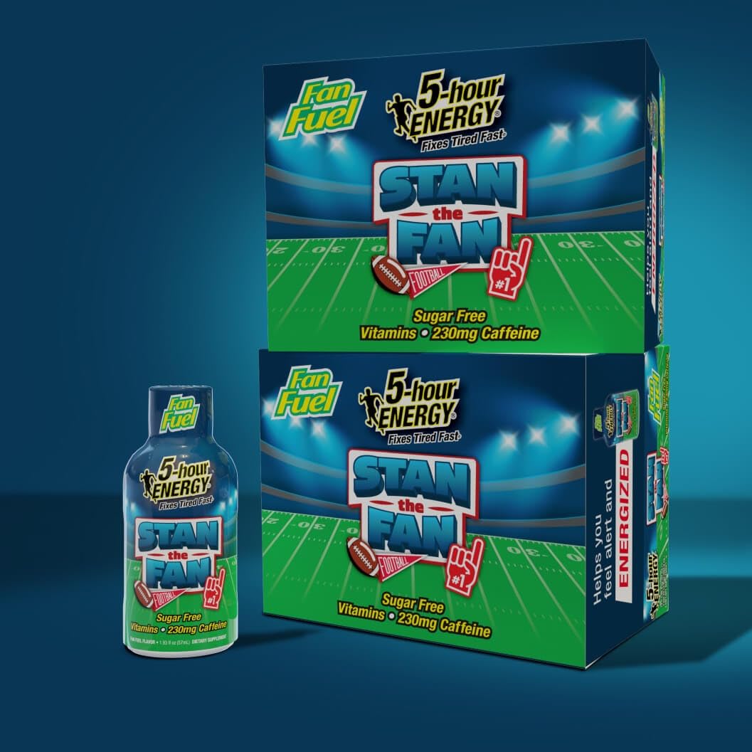 5-hour ENERGY Extra Strength Fan Fuel, Fruity Candy Blend Flavor, Energy Shots (1.93 oz. - 24 Count) Sugar-Free, 230 mg Caffeine - Image 3