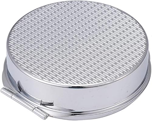 Miniatura 5 de XianghuangTechnology Shiny Diamonds - Pastillero compacto de 3 compartimentos para medicamentos para bolsillo o bolso, organizador redondo de