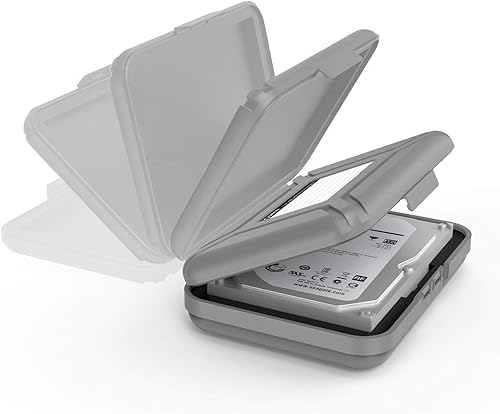 Miniatura 9 de ORICO PHX5C - Funda para disco duro de 3.5 pulgadas HDDSSD 5 paquetes de disco duro portátil con caja de almacenamiento protectora antiestática y a