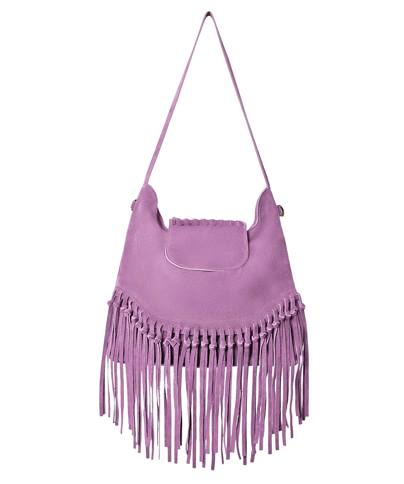 Joe Browns Women's Boho Tassel Suede Bag, Regular, Purple, UK One Size