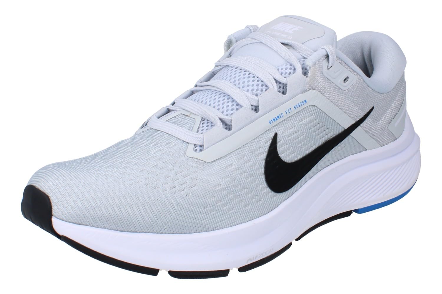 Nike Air Zoom Structure 24 Mens Running Trainers DA8535 Sneakers Shoes (UK 9.5 US 10.5 EU 44.5, Pure Platinum Black 004)