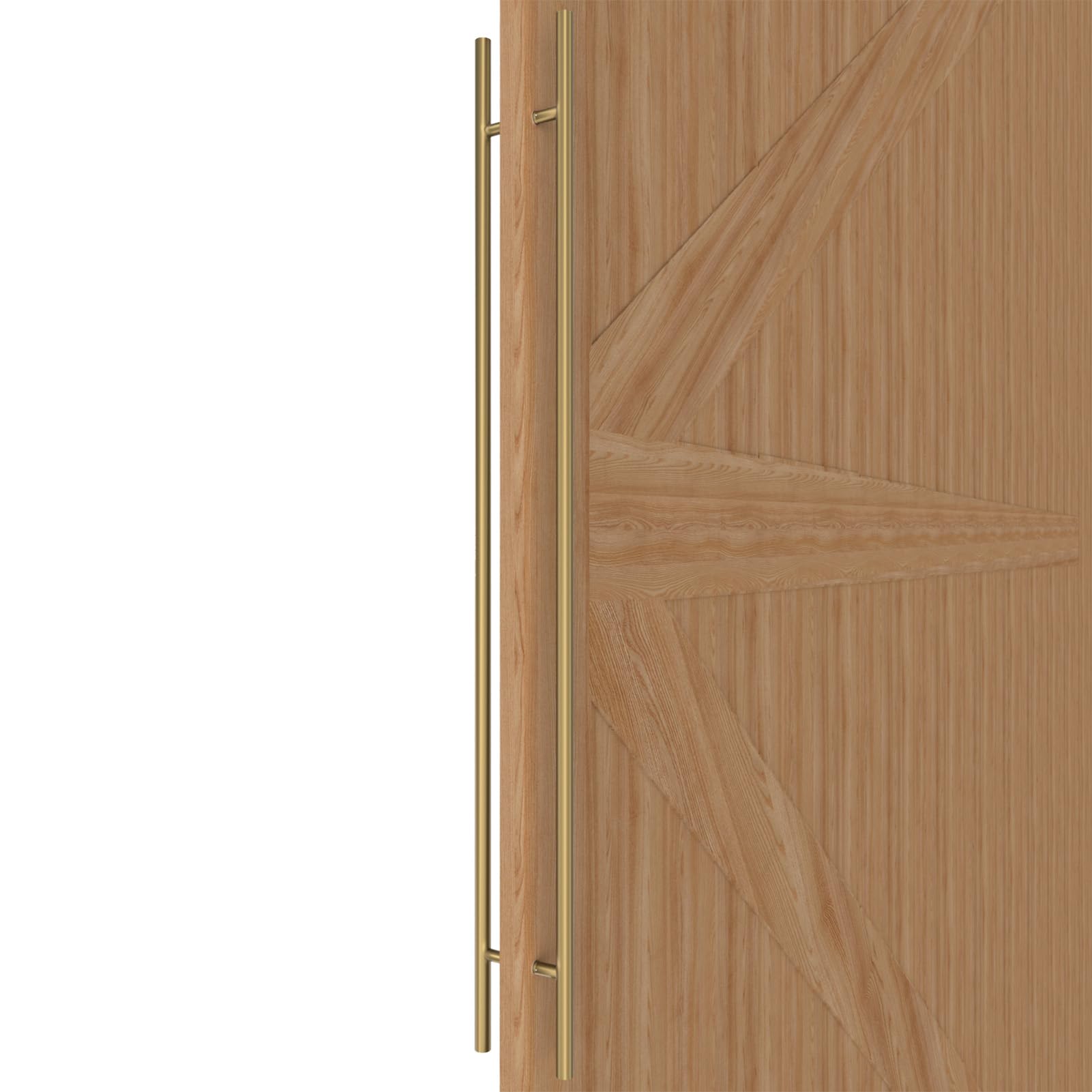 LVYIHAN Round Gold Barn Door Handles 30/60/90/120/150 Cm, Pull Push Long French Door Handle Double Sided, Large Front Exterior Shower Door Pull Handles