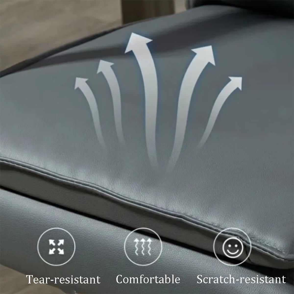 Black Leather Office Desk Chair with Arms Reception Guest Accent Chairs with Metal Frame Sofa Armchair Reading Chairs(Orange)