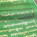 Buddyzm tybetański, flagi modlitewne/medytacja, wystrój domu Zen, na zewnątrz, na szczęście, szczęście, długowieczność i dobrobyt (pojedynczy kawałek 35 × 30 cm, łącznie 20 sztuk, około 6.5 metra dług