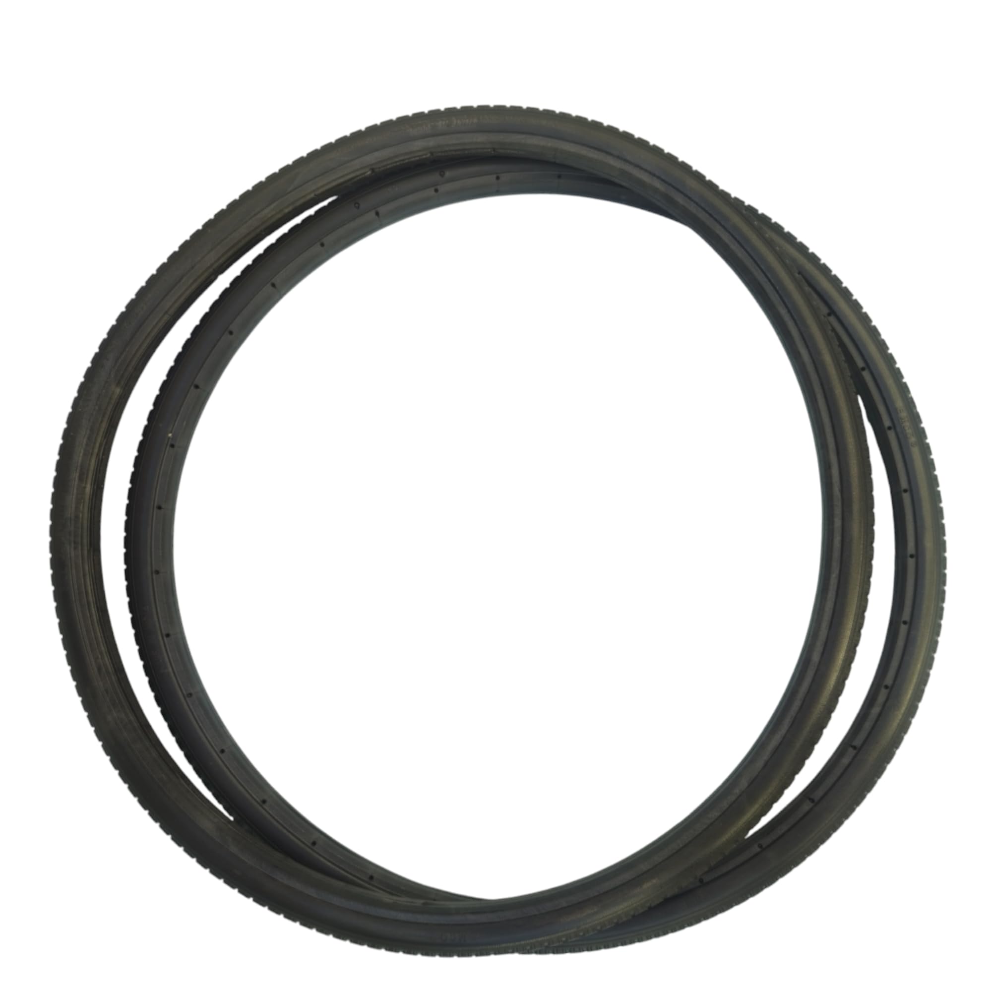 Replacement Wheelchair Puncture Proof Solid PU Rear Wheel Tires 24 Inch (24×13/8) - Black (Pack Of 2)