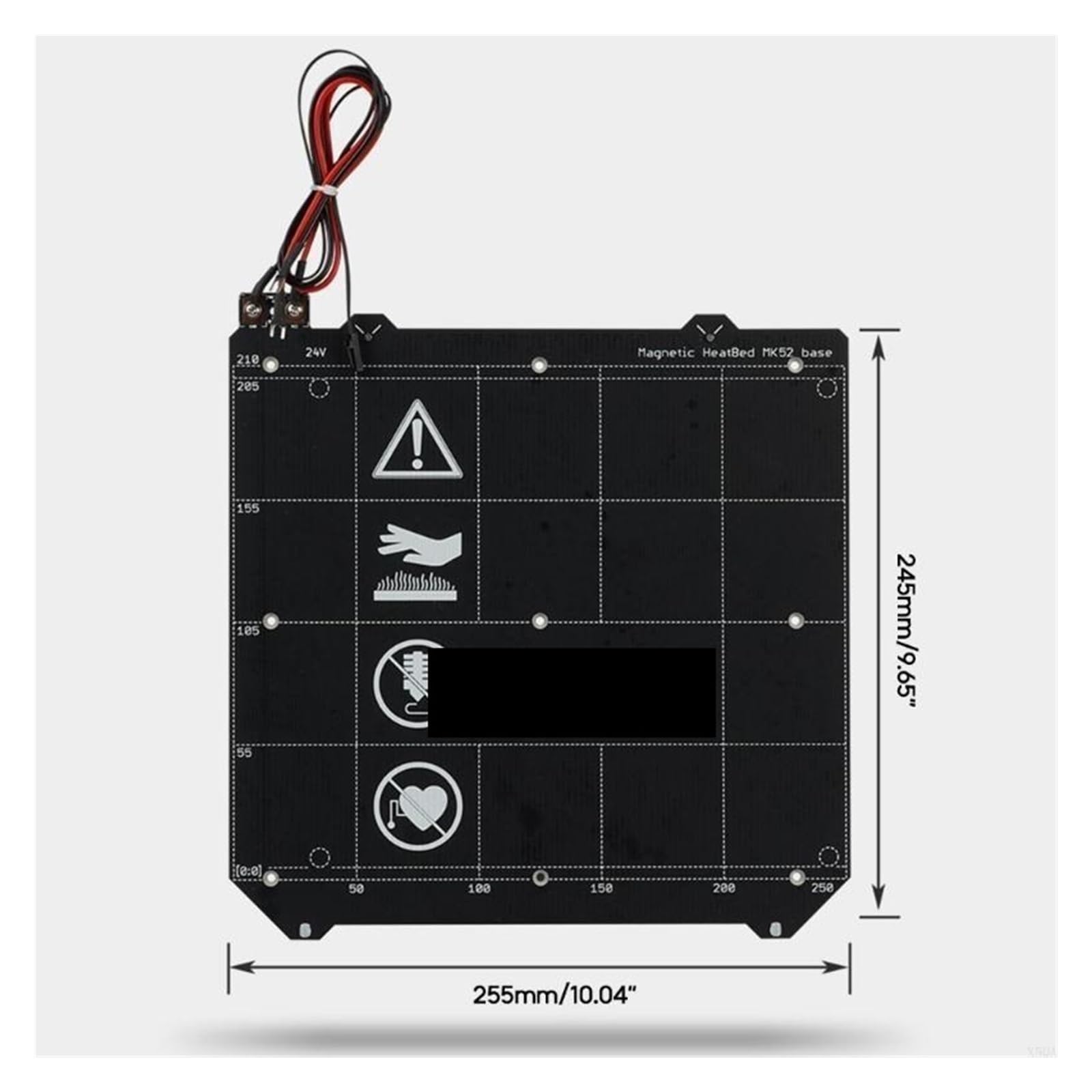 Reemplazo De Impresora 3D Con Cama Calefactable, Compatible Con Prusa,