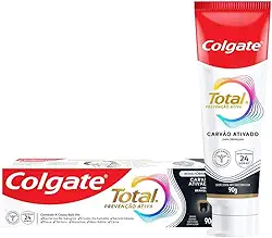 Colgate Creme Dental Total Carvão Ativado 90g
