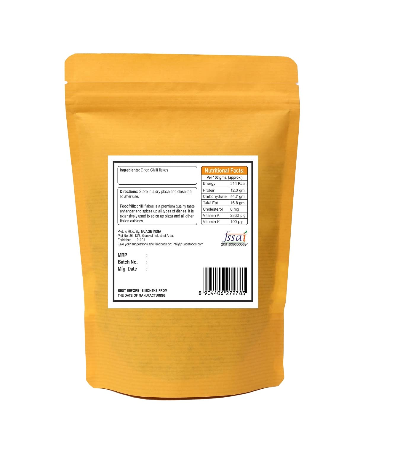 foodfrillz Oregano Herb (100 g) & Red Chilli Flakes (200 g) Combo Pack of 2 - Image 2 thumbnail