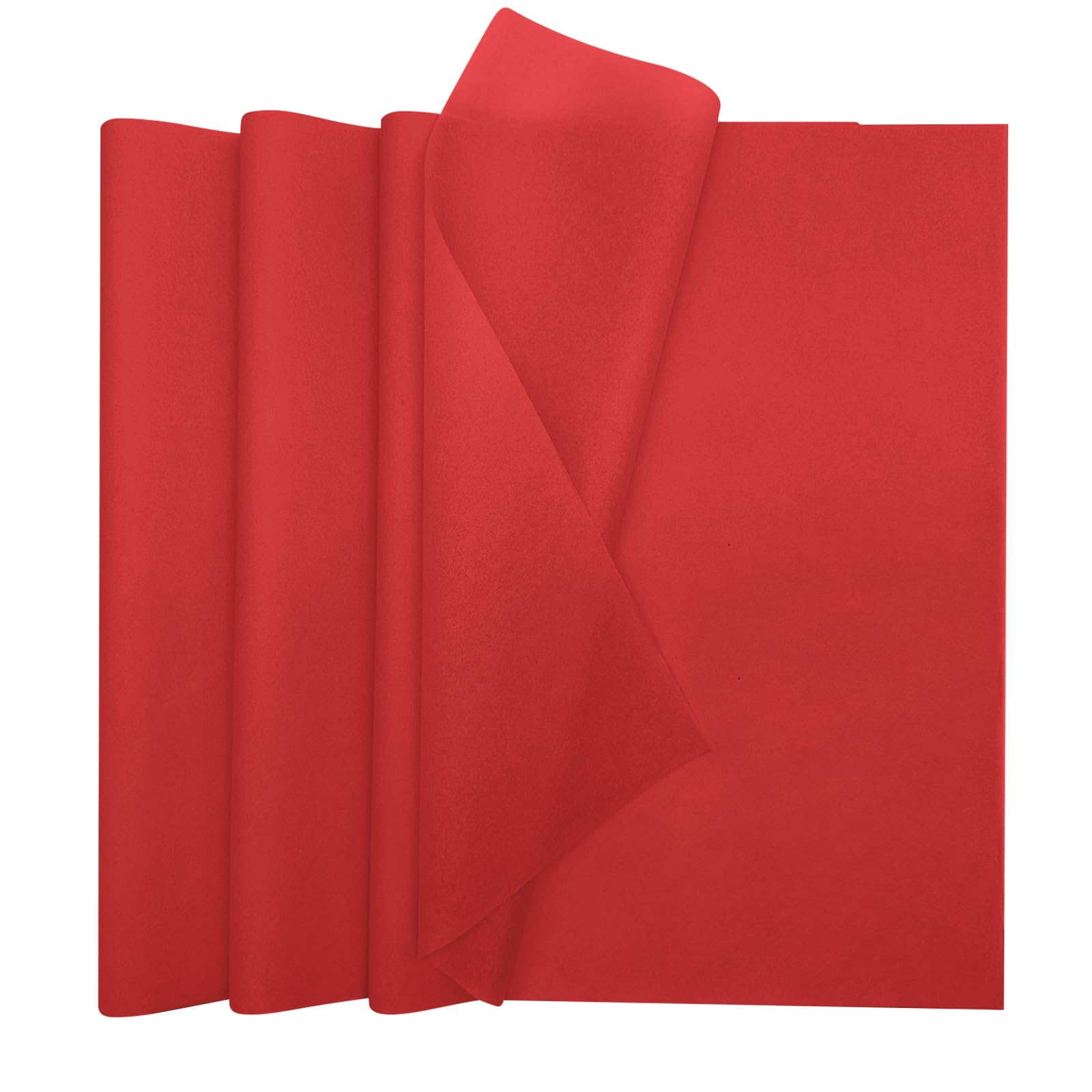 100 Sheets Red Tissue Paper Sheets 13.8 x 19.7 inches Red Christmas Tissue Paper for Wrapping Gifts Gift Bags Packaging Christmas Birthday
