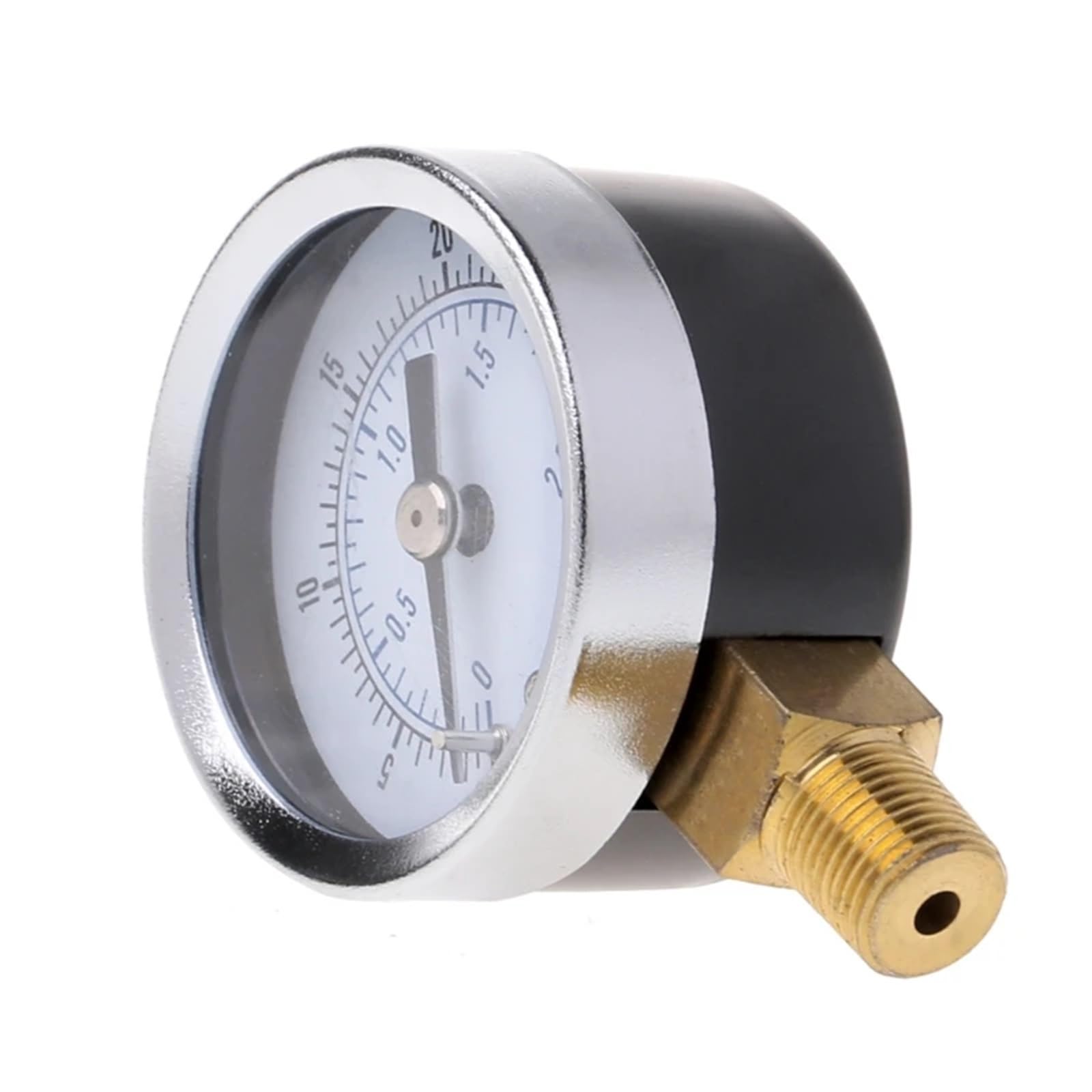 Manometro 0-30 psi 0-2 bar Manometro idraulico a bassa pressione Manometro a doppia scala Filettatura 1/8" BSPT for carburante 1 pz
