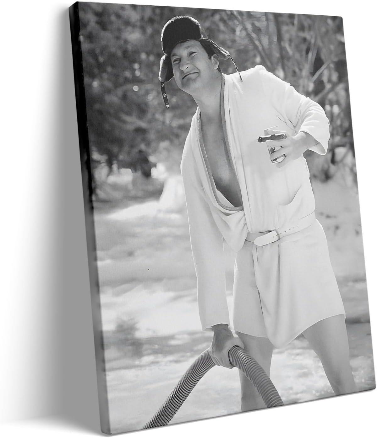 TYPTEK Retro-Modern Funny Bathroom Wall Art, Roman Reigns Movie-Inspired Print, 16x20inch, Wrapped Canvas, Wall Mount, Bathroom Decor