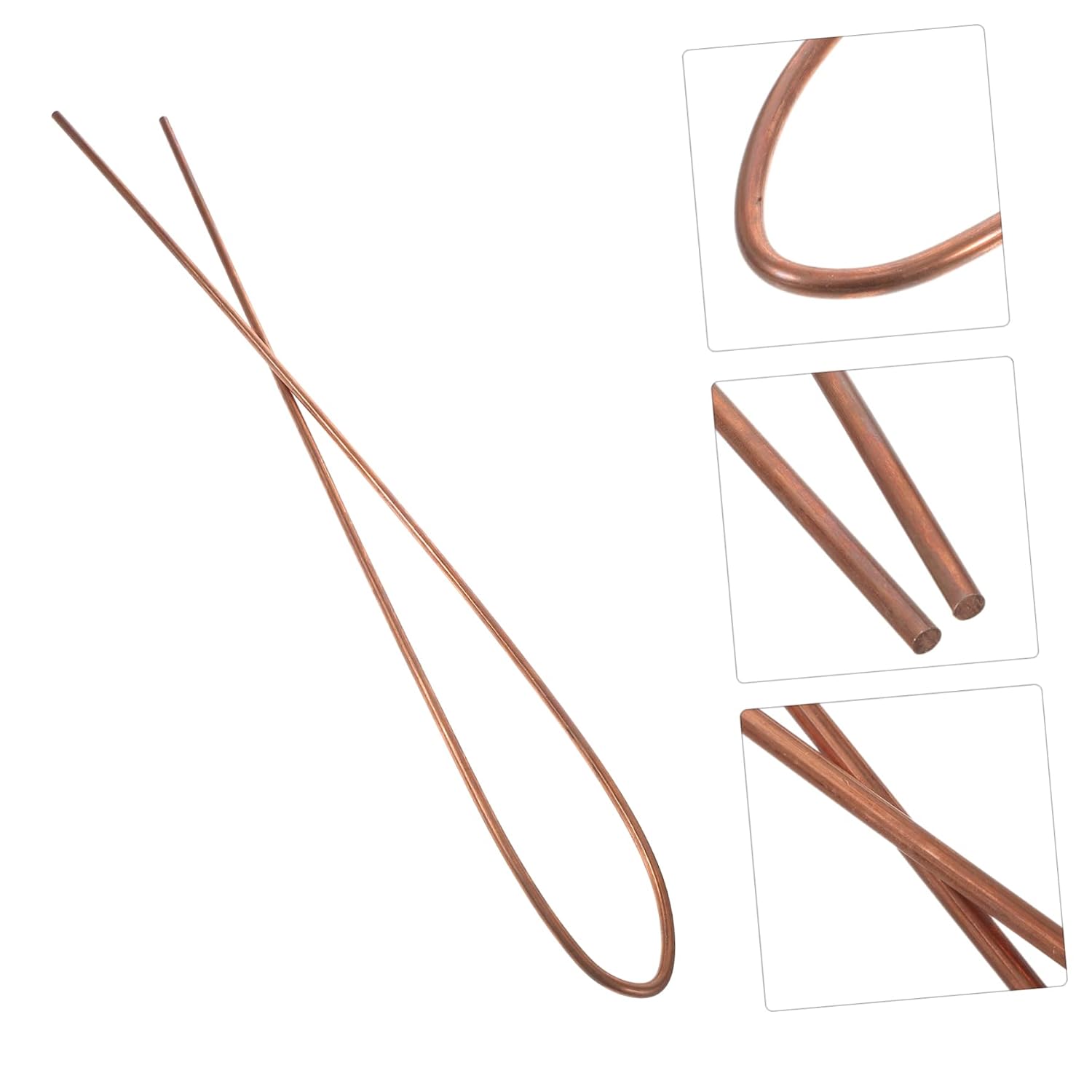 2pcs Copper Round Rod Diameter High Purity for Metalworking Projects Electrical Equipment and Hobbies Excellent Electrical Conductivity and Durability
