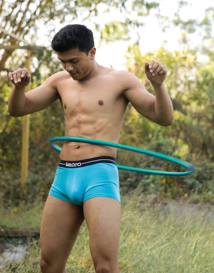 Image of Kearo Men's Modal Trunk | Underwear with Fly | 4 Way Stretch, Stylish, Comfy, Soft Fabric, Anti-Microbial & Odor Free | Pack of 1