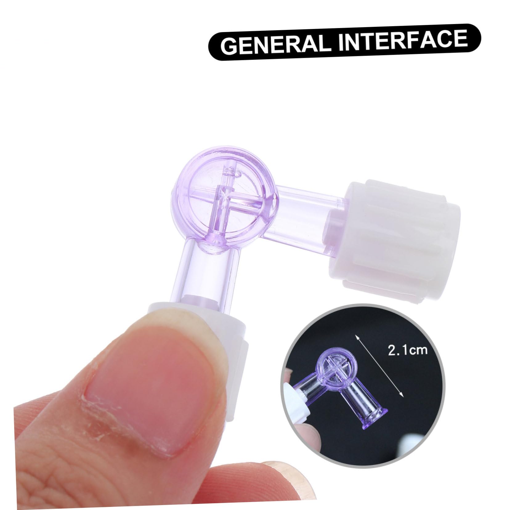 FUNOMOCYA 5pcs Disposable Two-Way Valve Pill Liquid Mixer Medical Liquid Mixing Tool Liquid Mix Tool Blender Medicine Mixing Tool Stirrers Medical Solution Mixer Two Way Liquid Mixers Abs