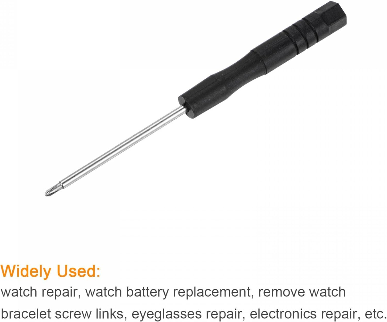 uxcell Mini Phillips Screwdriver, 1.5mm Cross Head for Watch Eyeglasses Metal Buckle Electronics Repair, 10 Pcs